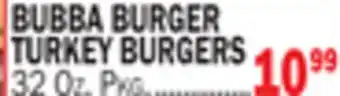 C Town BUBBA BURGER TURKEY BURGERS offer