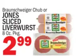 C Town JONES SLICED LIVERWURST offer