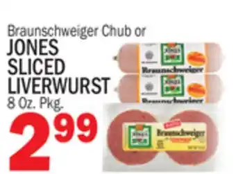 C Town JONES SLICED LIVERWURST offer
