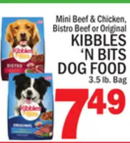 C Town KIBBLES'N BITS DOG FOOD offer