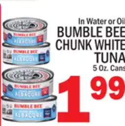 C Town BUMBLE BEE CHUNK WHITE TUNA offer
