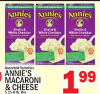 C Town ANNIE'S MACARONI & CHEESE offer