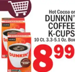 C Town DUNKIN' COFFEE K-CUPS offer