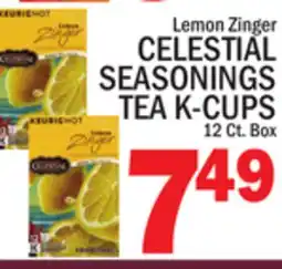 C Town CELESTIAL SEASONINGS TEA K-CUPS offer