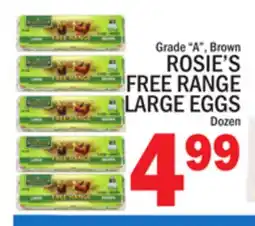 C Town ROSIE'S FREE RANGE LARGE EGGS offer