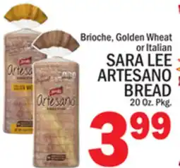 C Town SARA LEE ARTESANO BREAD offer