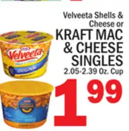 C Town KRAFT MAC & CHEESE SINGLES offer