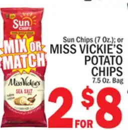 C Town MISS VICKIE'S POTATO CHIPS 7.5 Oz. Bag offer