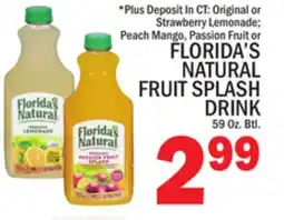 C Town FLORIDA'S NATURAL FRUIT SPLASH DRINK offer