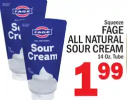 C Town FAGE ALL NATURAL SOUR CREAM offer