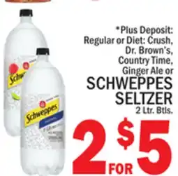 C Town SCHWEPPES SELTZER offer