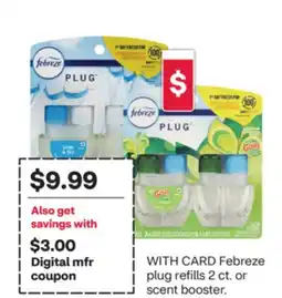 CVS Febreze plug refills 2 ct. or scent booster offer