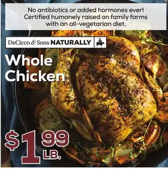 DeCicco & Sons Whole Chicken offer