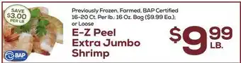 DeCicco & Sons E-Z Peel Extra Jumbo Shrimp offer