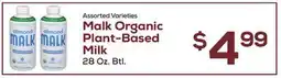 DeCicco & Sons Malk Organic Plant-Based Milk offer