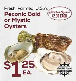 DeCicco & Sons Peconic Gold or Mystic Oysters offer
