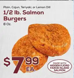 DeCicco & Sons 1/2 lb. Salmon Burgers offer