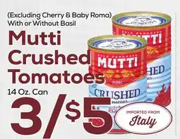 DeCicco & Sons Mutti Crushed Tomatoes offer