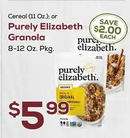 DeCicco & Sons Purely Elizabeth Granola 8-12 Oz. Pkg offer