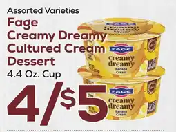 DeCicco & Sons Fage Creamy Dreamy Cultured Cream Dessert offer