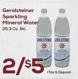 DeCicco & Sons Gerolsteiner Sparkling Mineral Water offer
