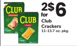ACME Club Crackers offer