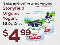 DeCicco & Sons Stonyfield Organic Yogurt offer