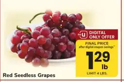 ACME Red Seedless Grapes offer