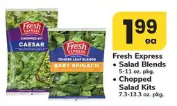 ACME Fresh Express Salad Blends 5-11 oz. pkg., Chopped Salad Kits 7.3-13.3 oz. pkg offer