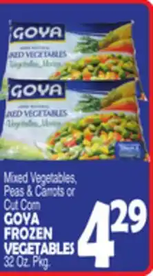 Bravo Supermarkets GOYA FROZEN VEGETABLES offer