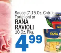 Bravo Supermarkets RANA RAVIOLI RAVIOLI 10 Oz. Pkg offer