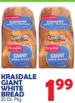 Bravo Supermarkets KRASDALE GIANT WHITE BREAD offer