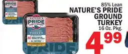 Bravo Supermarkets NATURE'S PRIDE GROUND TURKEY offer