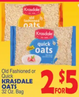 Bravo Supermarkets KRASDALE OATS offer