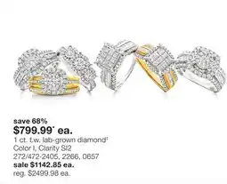JC Penney 1 ct. t.w. lab-grown diamond‡ offer