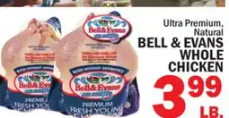 Bravo Supermarkets BELL & EVANS WHOLE CHICKEN offer