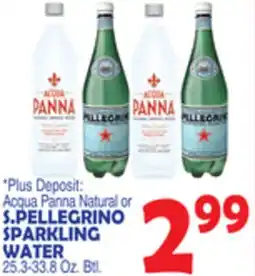 Bravo Supermarkets S. PELLEGRINO SPARKLING WATER offer