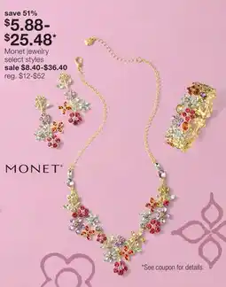 JC Penney Monet Jewelry offer