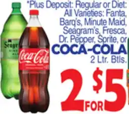 Bravo Supermarkets COCA-COLA 2 Ltr. Btls offer
