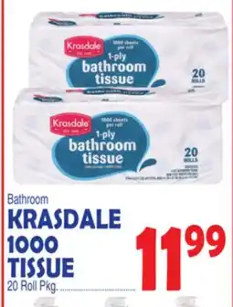 Bravo Supermarkets KRASDALE 1000 TISSUE offer