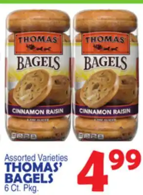 Bravo Supermarkets THOMAS' BAGELS offer