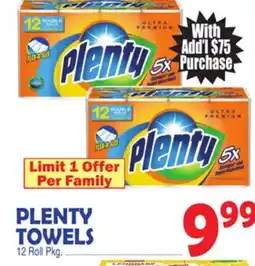Bravo Supermarkets PLENTY TOWELS offer
