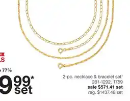 JC Penney 2-pc. necklace & bracelet set‡ offer