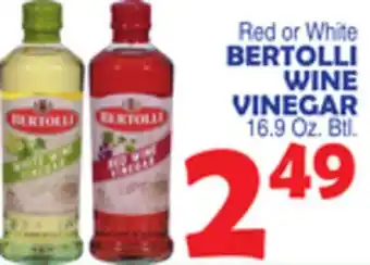 Bravo Supermarkets BERTOLLI WINE VINEGAR offer