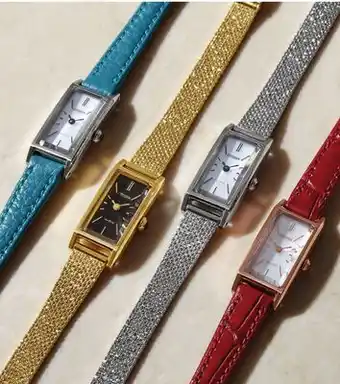 JC Penney Citizen Fio women's teal strap, gold-tone, silver-tone or red strap offer