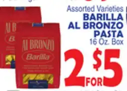 Bravo Supermarkets BARILLA AL BRONZO PASTA offer