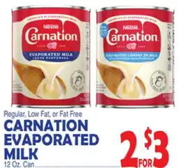 Bravo Supermarkets CARNATION EVAPORATED MILK offer