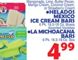Bravo Supermarkets HELADOS MEXICO ICE CREAM BARS, 6 Pk. 16.5-18 Oz. Boxes offer