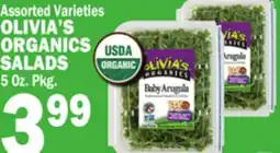 Bravo Supermarkets OLIVIA'S ORGANICS SALADS offer