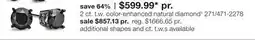 JC Penney 2 ct. t.w. color-enhanced natural diamond‡ offer